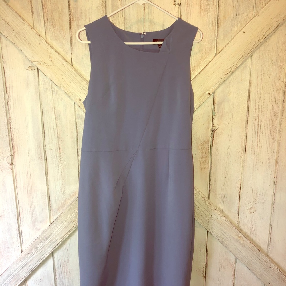 Beautiful muted baby blue sheath dress